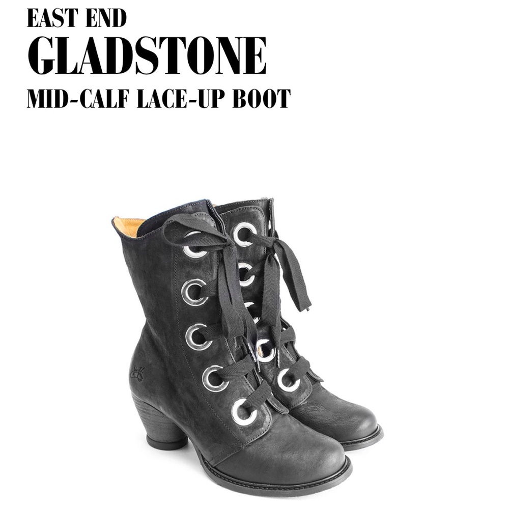 John Fluevog Gladstone East End Lace Up ankle boot. 9 NIB